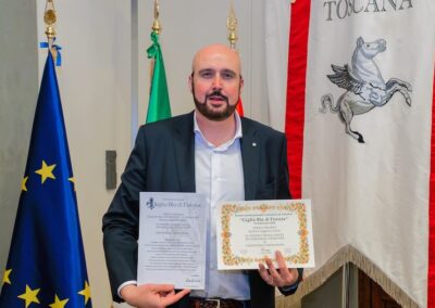 Presidenza della Regione Toscana: Cremonini riceve il 3° Premio Giglio Blu di Firenze