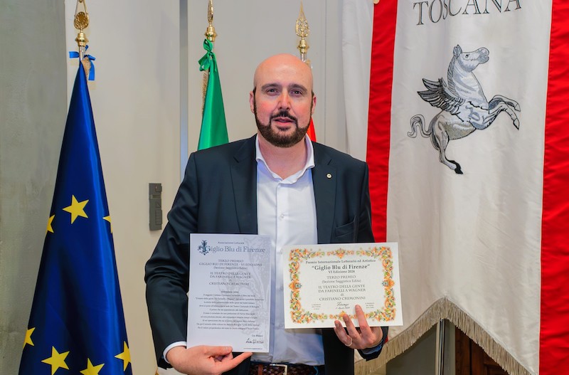 Presidenza della Regione Toscana: Cremonini riceve il 3° Premio Giglio Blu di Firenze